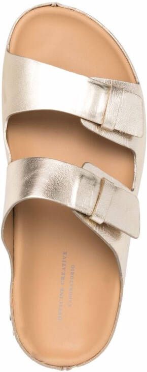 Officine Creative Pelagie sandalen met metallic effect Goud