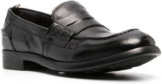 Officine Creative Leren loafers Zwart