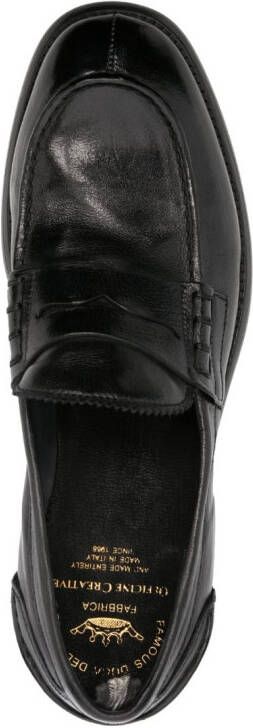 Officine Creative Leren loafers Zwart