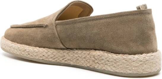 Officine Creative Roped 004 suède espadrilles Groen