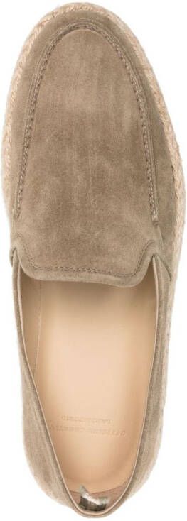 Officine Creative Roped 004 suède espadrilles Groen