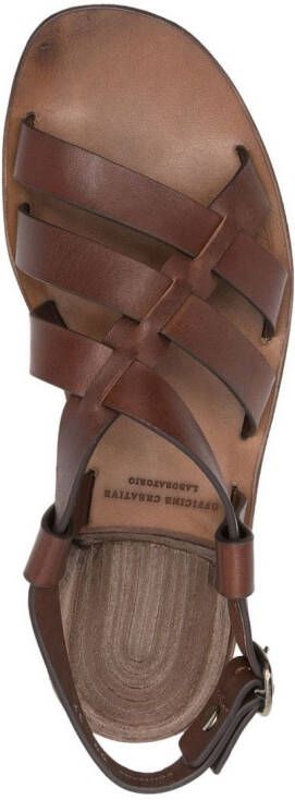 Officine Creative Slingback sandalen met bandjes Bruin