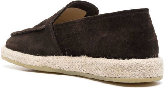 Officine Creative Suède espadrilles Bruin