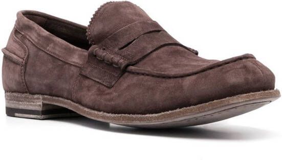 Officine Creative Suède loafers Bruin