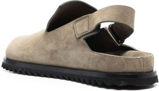 Officine Creative Suède slingback muiltjes Groen