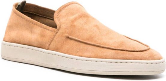 Officine Creative Suède sneakers Bruin