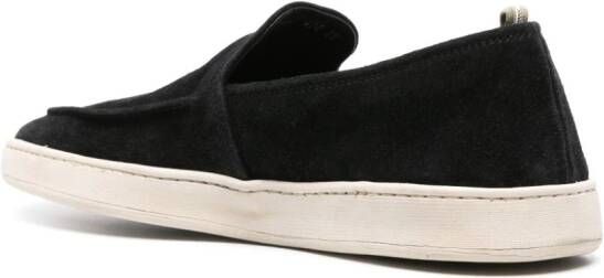 Officine Creative Suède sneakers Zwart