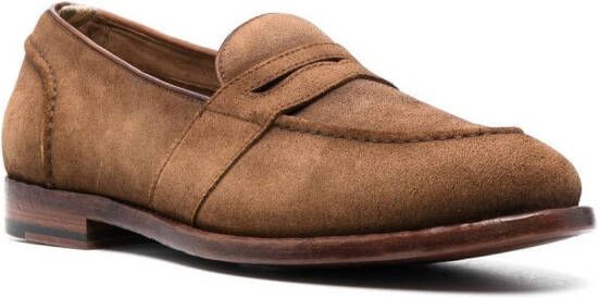 Officine Creative Temple suède loafers Bruin