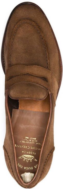 Officine Creative Temple suède loafers Bruin