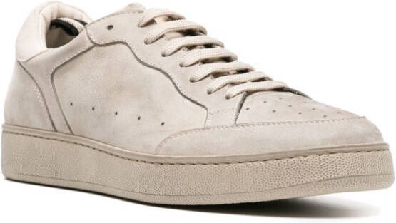 Officine Creative The Answer 005 gerafelde sneakers Beige