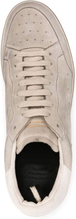 Officine Creative The Answer 005 gerafelde sneakers Beige