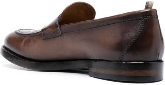 Officine Creative Tulane 002 leren loafers Bruin