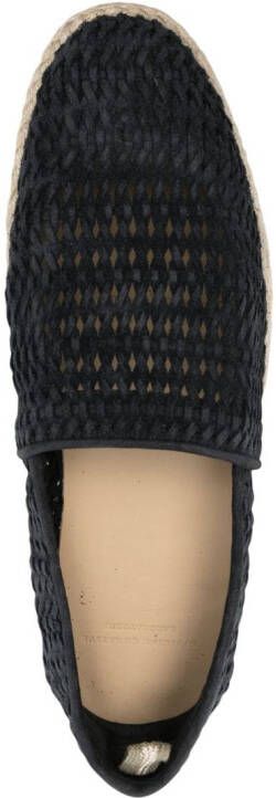 Officine Creative Leren espadrilles Blauw