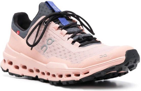 On Running Cloudutra sneakers met mesh vlak Roze
