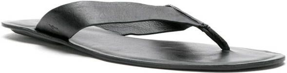 Osklen E-Basics leren teenslippers Zwart