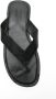 Osklen E-Basics leren teenslippers Zwart - Thumbnail 4
