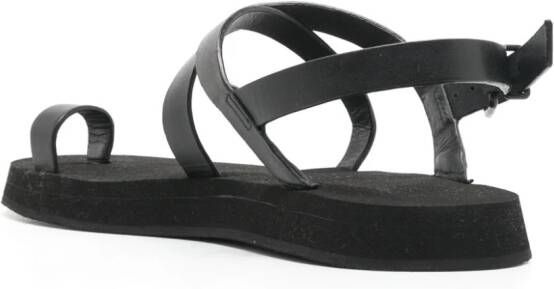 Osklen Leren sandalen Zwart