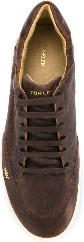 Osklen leren sneakers Bruin
