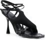 Ottolinger Flower leren sandalen Zwart - Thumbnail 2