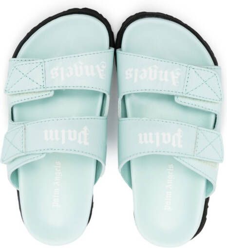 Palm Angels Kids Slip-on sandalen Blauw