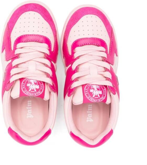 Palm Angels Kids Geperforeerde sneakers Roze