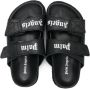 Palm Angels Kids Sandalen met logoprint Zwart - Thumbnail 3