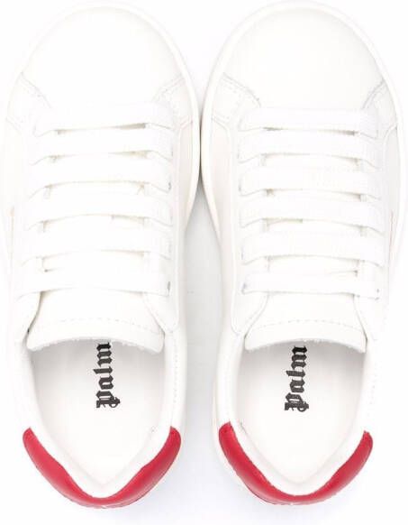 Palm Angels Kids Sneakers met logoprint Wit