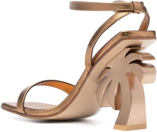 Palm Angels Palm Beach leren sandalen Goud