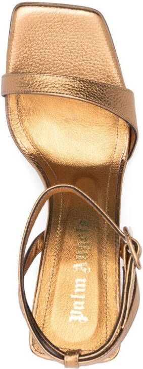 Palm Angels Palm Beach leren sandalen Goud