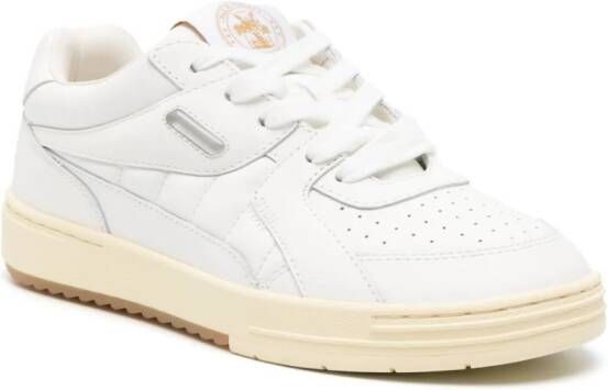 Palm Angels University leren sneakers Wit