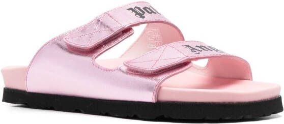 Palm Angels Sandalen met logoprint Roze