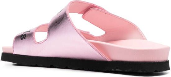 Palm Angels Sandalen met logoprint Roze