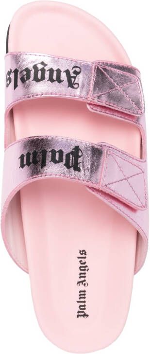 Palm Angels Sandalen met logoprint Roze