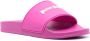 Palm Angels Slippers met logo-reliëf Roze - Thumbnail 2