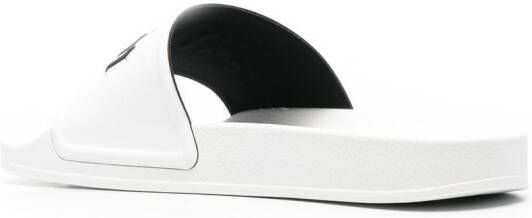 Palm Angels Slippers met logoprint Wit