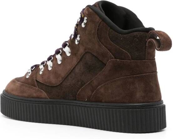 Palm Angels Suède enkellaarzen Bruin