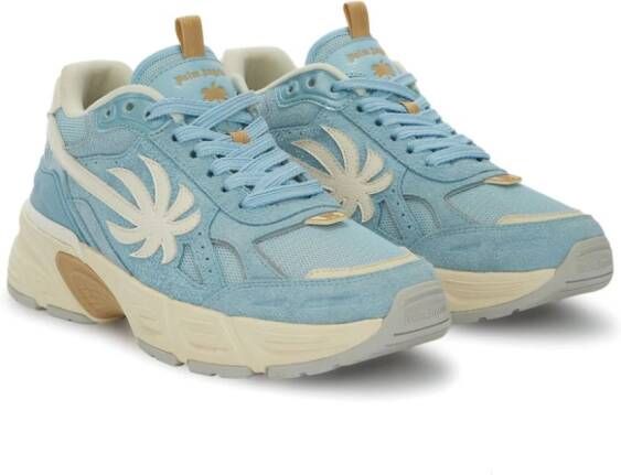 Palm Angels The Palm Runner leren sneakers Blauw