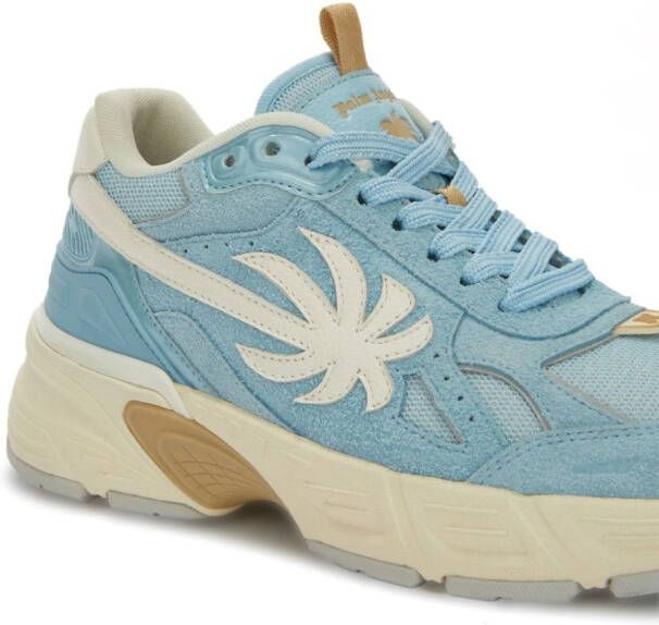 Palm Angels The Palm Runner leren sneakers Blauw