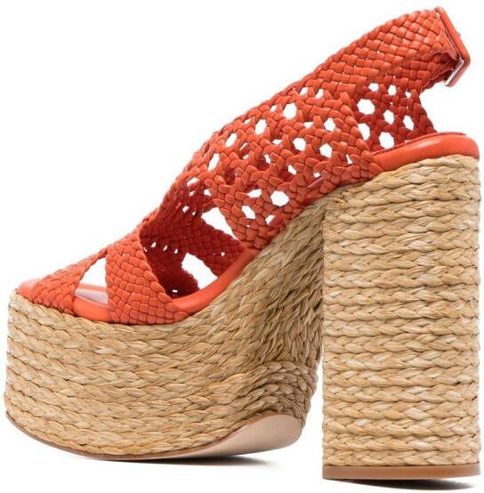 Paloma Barceló Sandalen met open neus Oranje