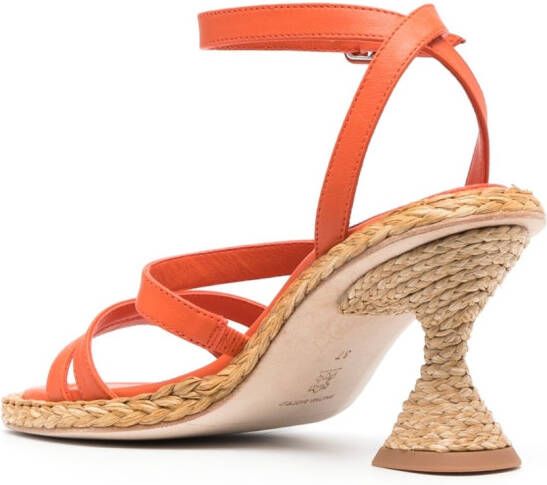 Paloma Barceló Leren sandalen Oranje