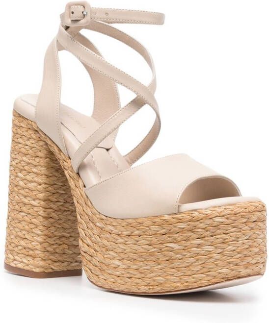 Paloma Barceló Colette sandalen met hak Beige