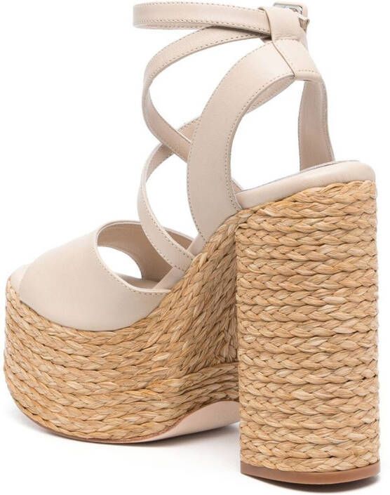 Paloma Barceló Colette sandalen met hak Beige