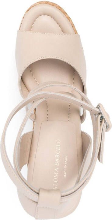 Paloma Barceló Colette sandalen met hak Beige