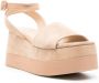 Paloma Barceló Sandalen met plateauzool Beige - Thumbnail 2