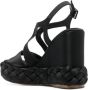 Paloma Barceló Ona sandalen met sleehak Zwart - Thumbnail 3