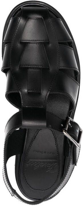 Paraboot Iberis sandalen met bandjes Zwart