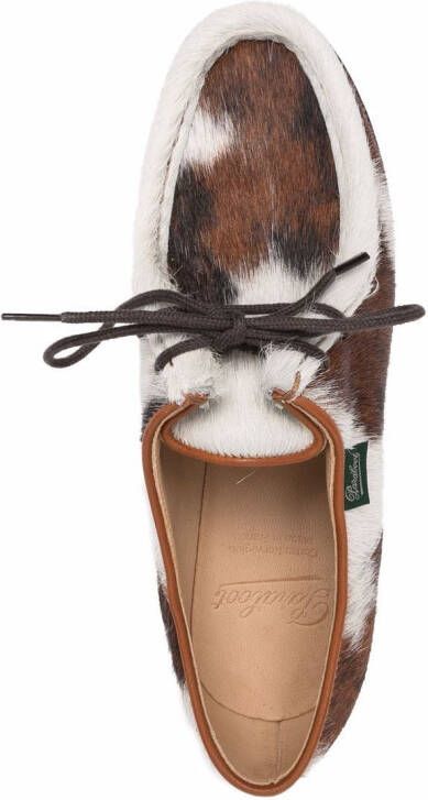 Paraboot Michael veterschoenen met kalfshaar Bruin
