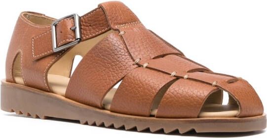 Paraboot Pacific sandalen met gespsluiting Bruin