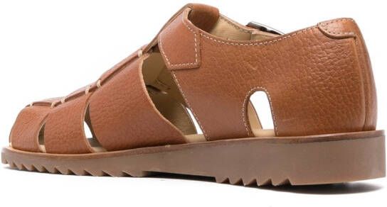 Paraboot Pacific sandalen met gespsluiting Bruin