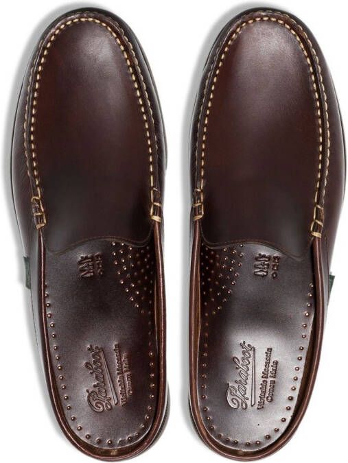 Paraboot Slippers met ronde neus Bruin